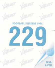 1996 Select AFL Stickers #229 Gary Ablett Sr. / Stuart Wigney Back